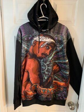 TUPAC  PORTRAIT MENS HOODIE